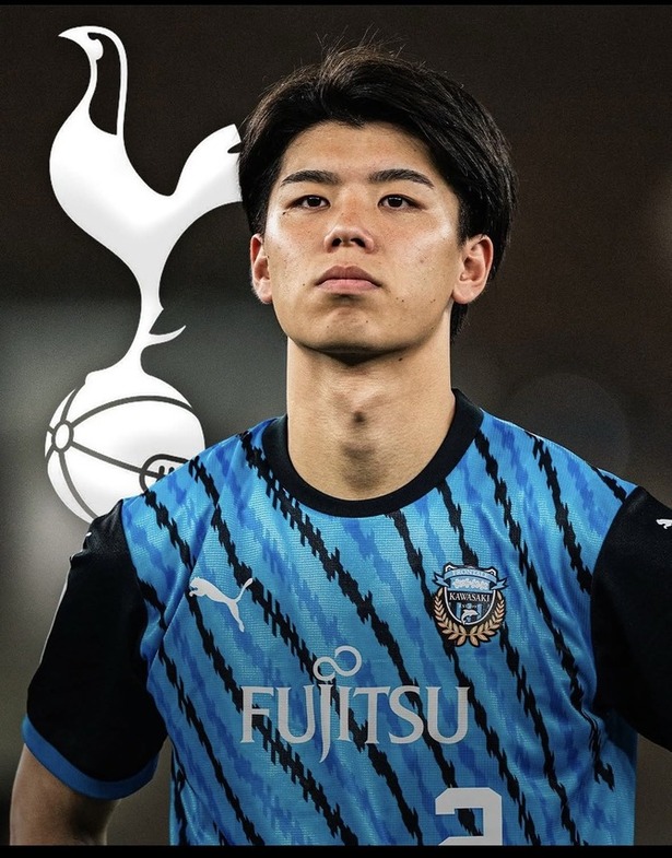 【超速報】日本代表DF高井幸大さん、7月5日の鹿島戦後に離脱…世界最高峰・英1部トッテナム移籍へwww