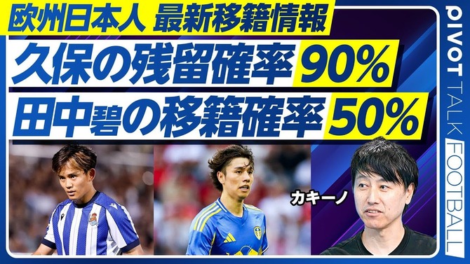 【悲報】久保建英さん、ソシエダ残留確率90%にwwww