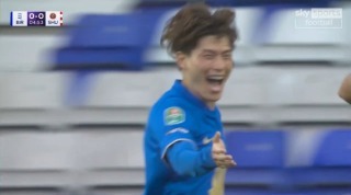 英国人「別次元だ」古橋亨梧、移籍後初ゴール!現地バーミンガムサポが称賛!【海外の反応】