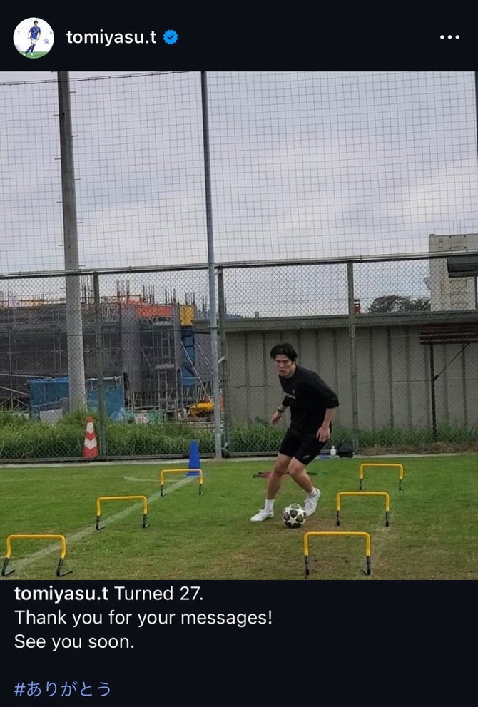 【朗報】冨安健洋さん、練習でボールを蹴れるようになるｗｗｗｗｗｗ